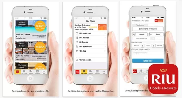 RIU lanza su nueva App para dispositivos móviles