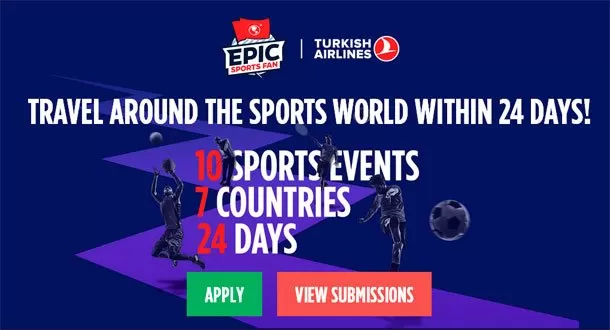 Turkish Airlines lanza concurso de viajes para los amantes del deporte
