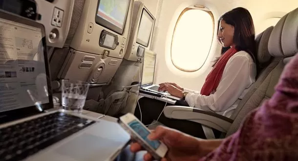 Emirates ofrecerá a partir de abril WiFi gratis en la mitad de su flota