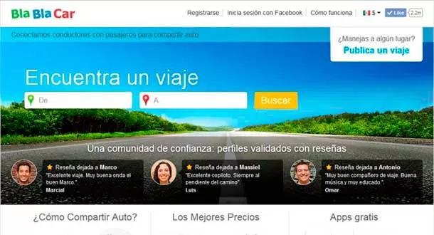 La plataforma europea BlaBlaCar de viajes compartidos llega a México