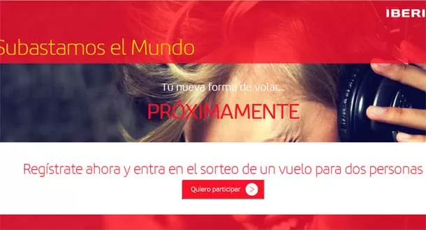 Iberia lanza portal para la venta de boletos ‘online’ al mejor postor.