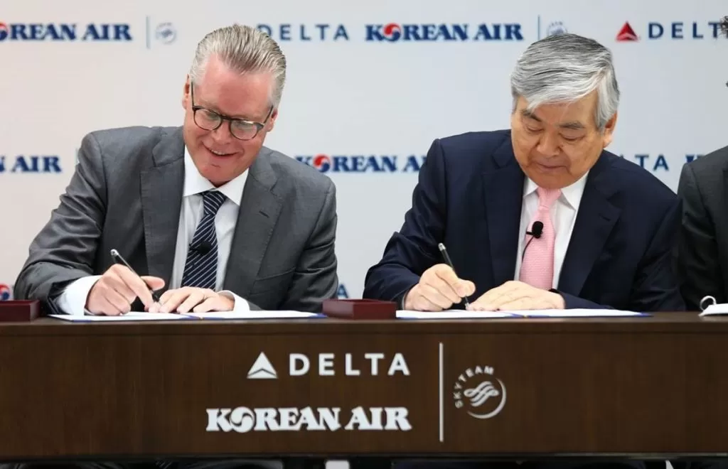 DELTA Y KOREAN AIR CREAN ACUERDO CONJUNTO LÍDER TRANSPACÍFICO