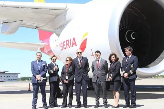El Airbus A350-900 de Iberia llega a Argentina
