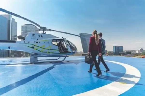 KLM oferta coger helicóptero en el aeropuerto de Ciudad de México