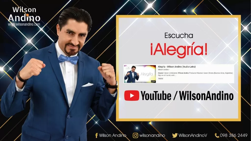 “ALEGRÍA” EL NUEVO PROMOCIONAL DE WILSON ANDINO