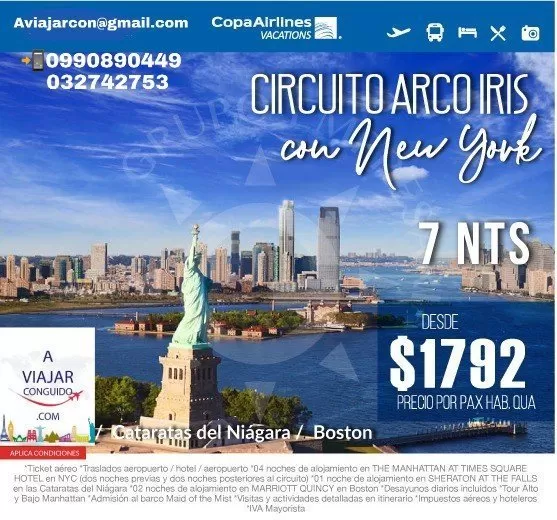 Aviajarcon te trae destinos increíbles 7 noches desde $ 1792