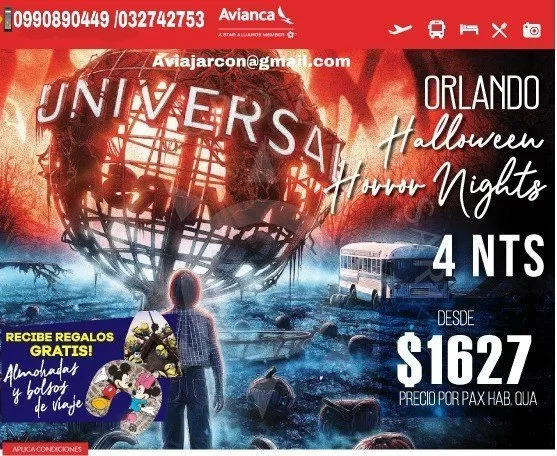 El miedo se apodera de ti…! Vive Holloween en Orlando