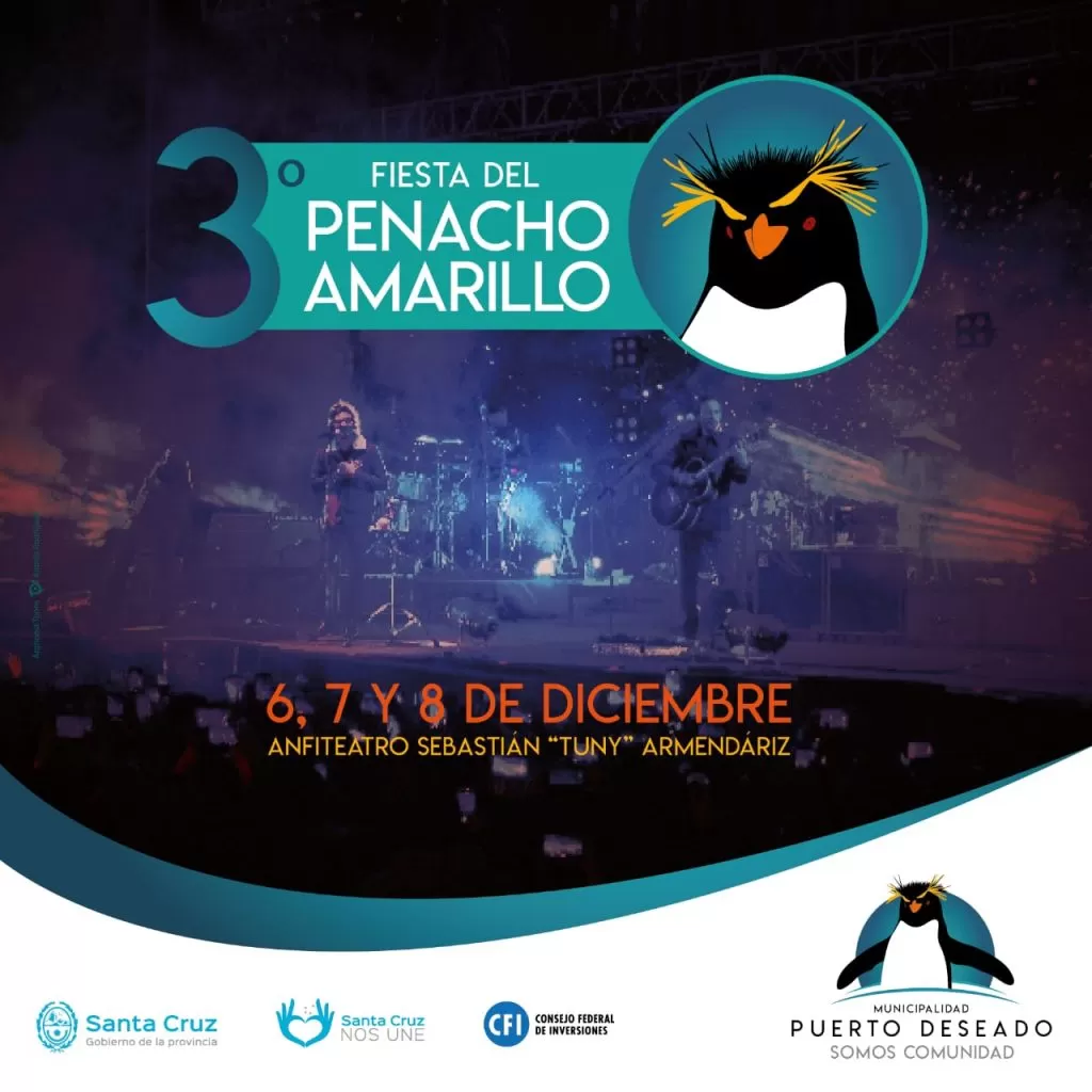 La región ya palpita la 3° Fiesta del Penacho Amarillo en Puerto Deseado