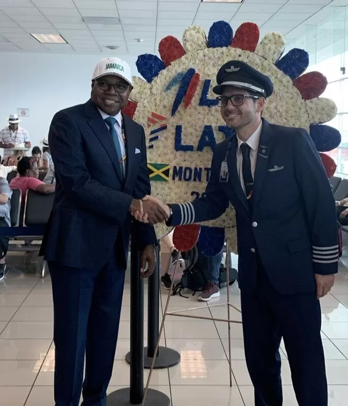 JAMAICA CELEBRA EL VUELO INAUGURAL SIN ESCALAS DE LATAM AIRLINES  DE LIMA A MONTEGO BAY