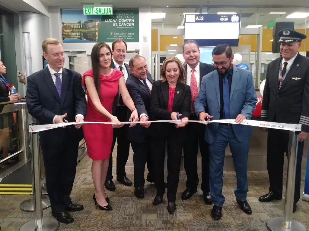 AMERICAN AIRLINES ESTRENA RUTA ENTRE DALLAS A  QUITO Y GUAYAQUIL