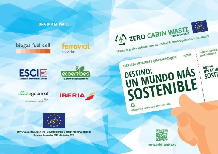 En 2019 se reciclaron más de 2.250 toneladas de envases en los vuelos de Iberia, gracias al proyecto Zero Cabin Waste