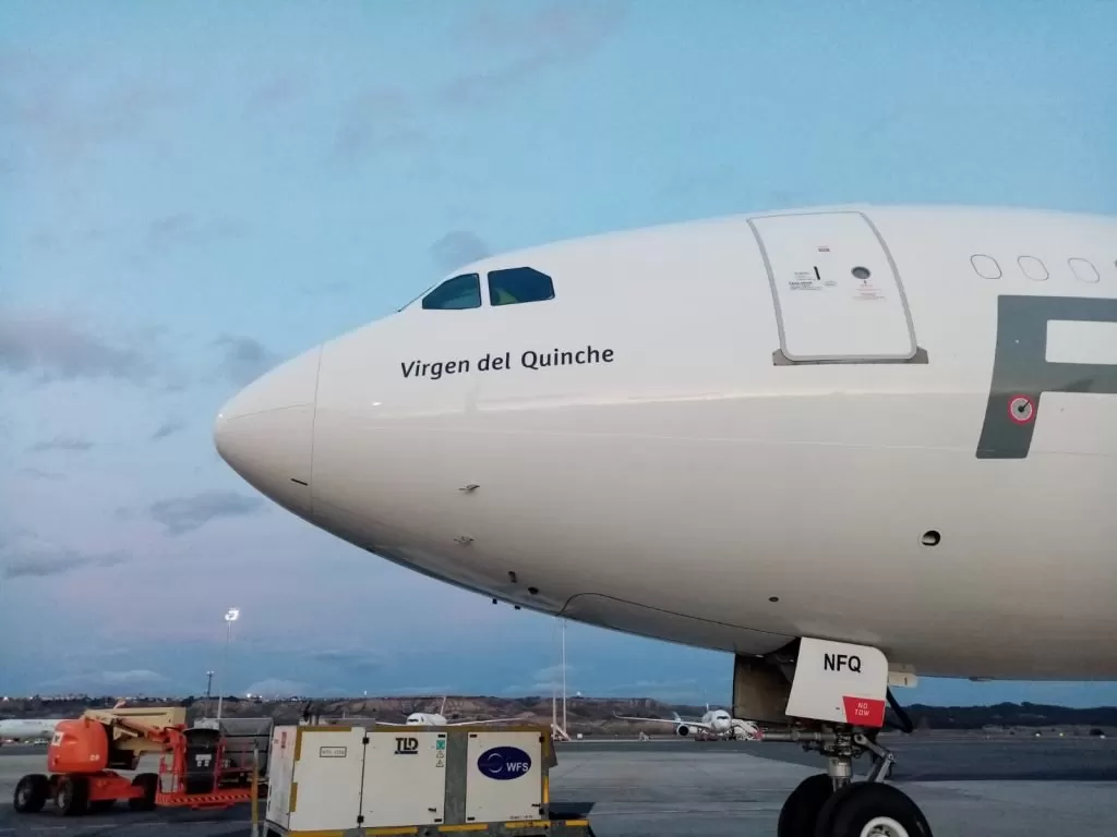“Virgen del Quinche” es el nombre del nuevo avión de Plus Ultra