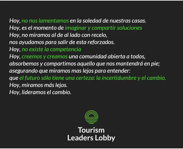 NACE LA COMUNIDAD TOURISM LEADERS LOBBY (TLL)