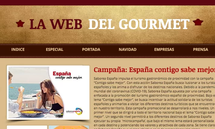 NACE LAWEBDELGOURMET.COM, UN ESPACIO ORIGINAL PARA LA BUENA GASTRONOMÍA Y LOS VINOS