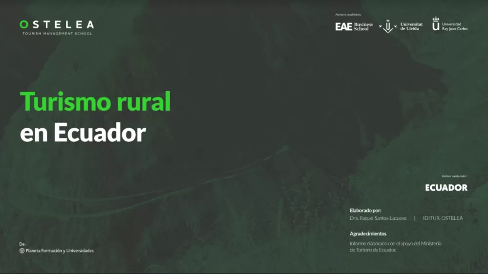 Retos y oportunidades del turismo rural en Ecuador: turismo comunitario, pueblos mágicos y agroturismo
