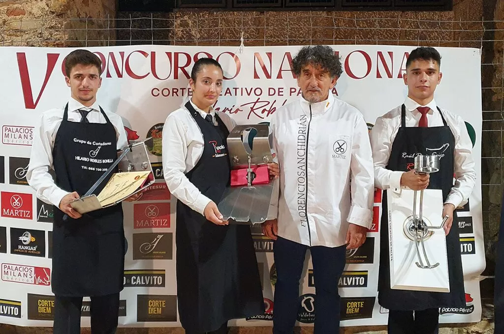 La nueva generación de cortadores se corona en el  V Concurso Nacional de Corte de Paleta Ciudad de Llerena