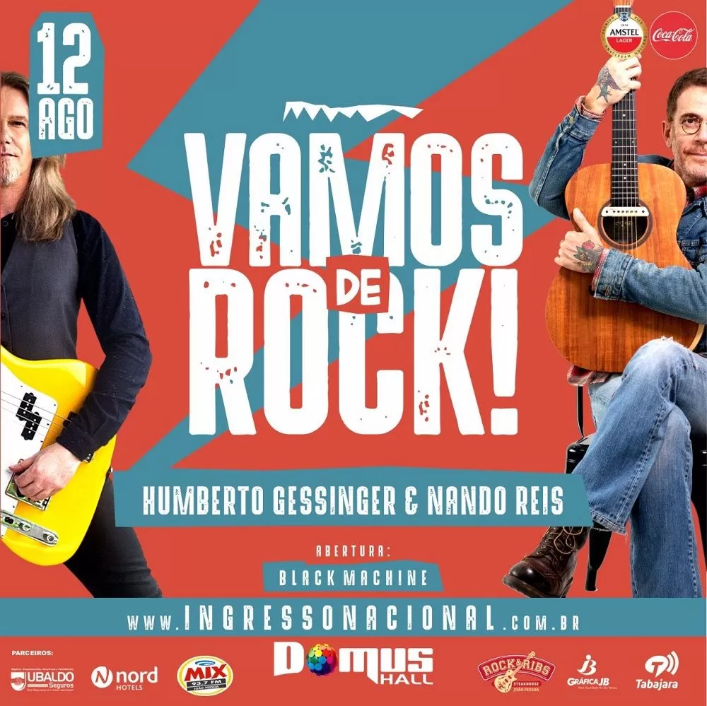 PARCERIA  Nord leva parceiros para curtir show de Nando Reis e Humberto Gessinger na Domus Hall, nesta sexta
