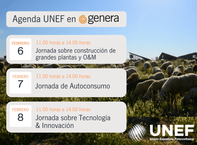 UNEF, la Unión Española Fotovoltaica presenta el Foro GENERA Solar