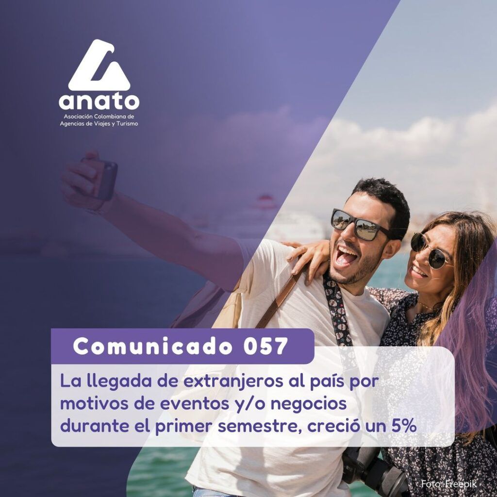 La llegada de extranjeros a Colombia por motivos de eventos y/o negocios durante el primer semestre, creció un 5%