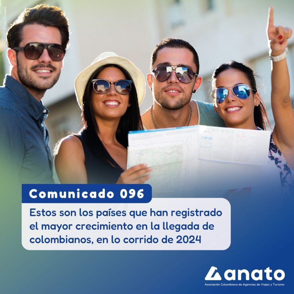 Estos son los países que han registrado el mayor crecimiento en la llegada de colombianos, en lo corrido de 2024