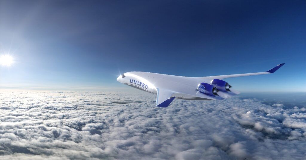 United invierte en la nueva generación de aviones de ala mixta JetZero