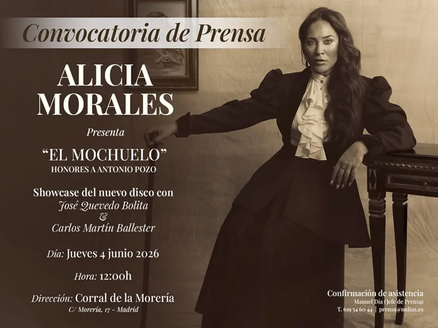Alicia Morales presenta su nuevo disco El Mochuelo en Madrid