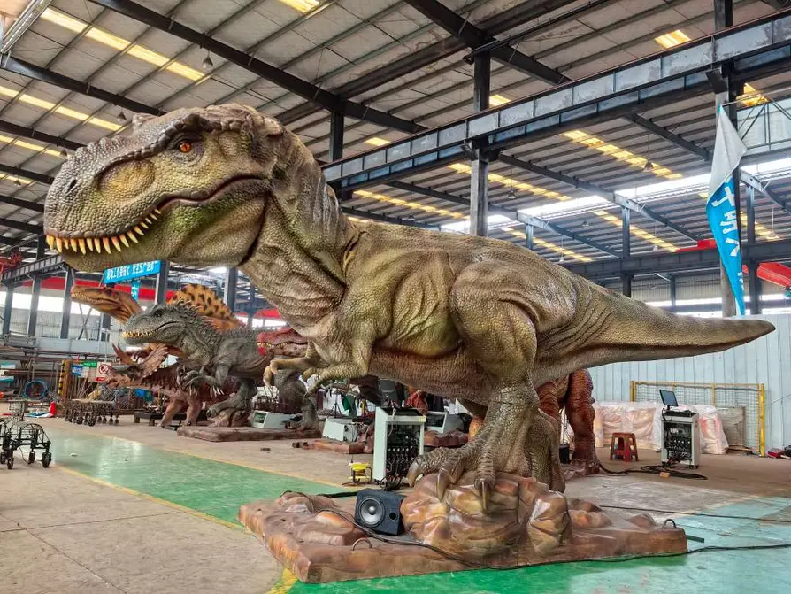 Empresa china desarrolla modelos animatrónicos de dinosaurios con movimientos avanzados