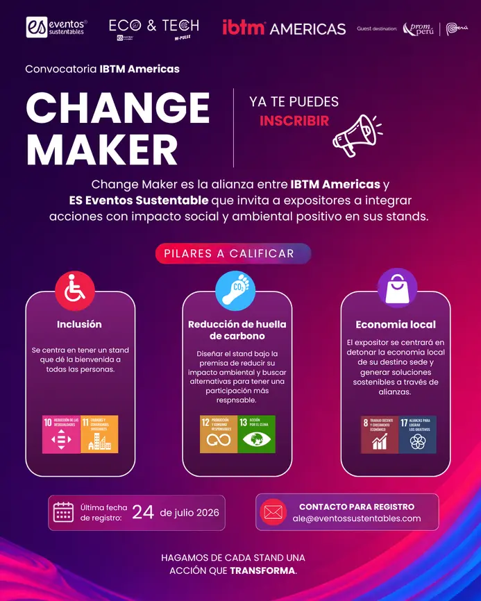 IBTM Americas lanza Change Maker para promover stands sostenibles en 2026