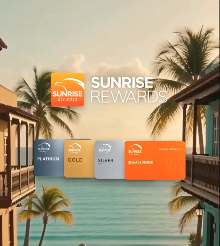 Sunrise Airways lanza su nuevo programa de fidelización para clientes frecuentes