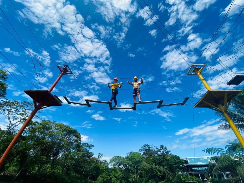 Las rutas del viento: Los senderos aéreos de Hostería Ecopark Puyo